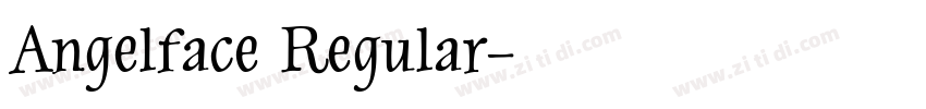 Angelface Regular字体转换